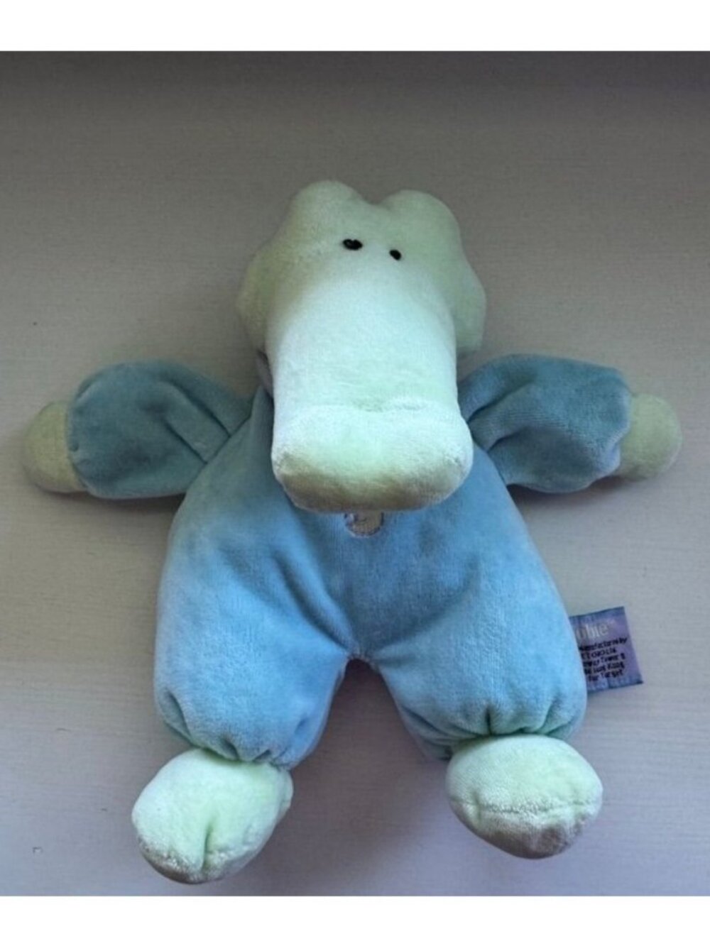 Choobie The Alligator Dreamy Plush Stuffed Animal Rattle Toy 8" Russ Hong Kong